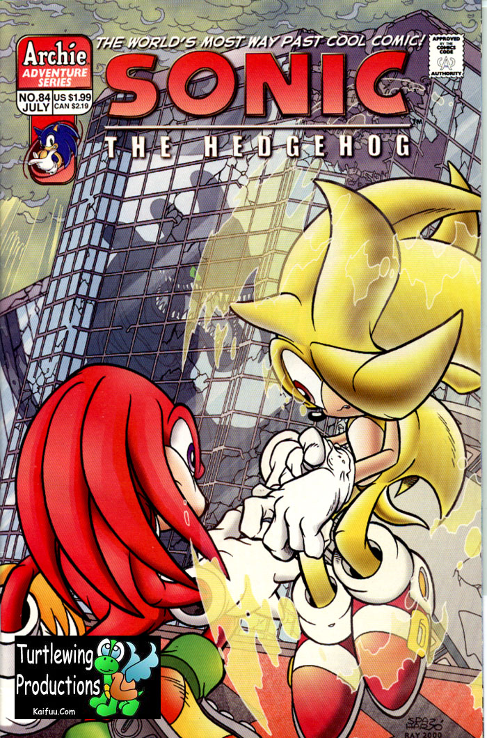 Sonic - Archie Adventure Series July 2000 Cover Page